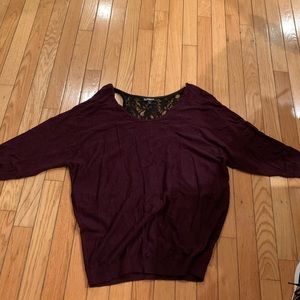 Express Sweater with Lace Back